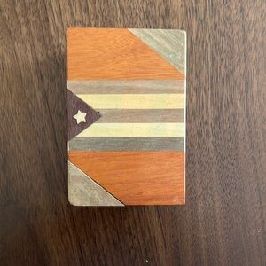 Wooden keepsake box from Cuba